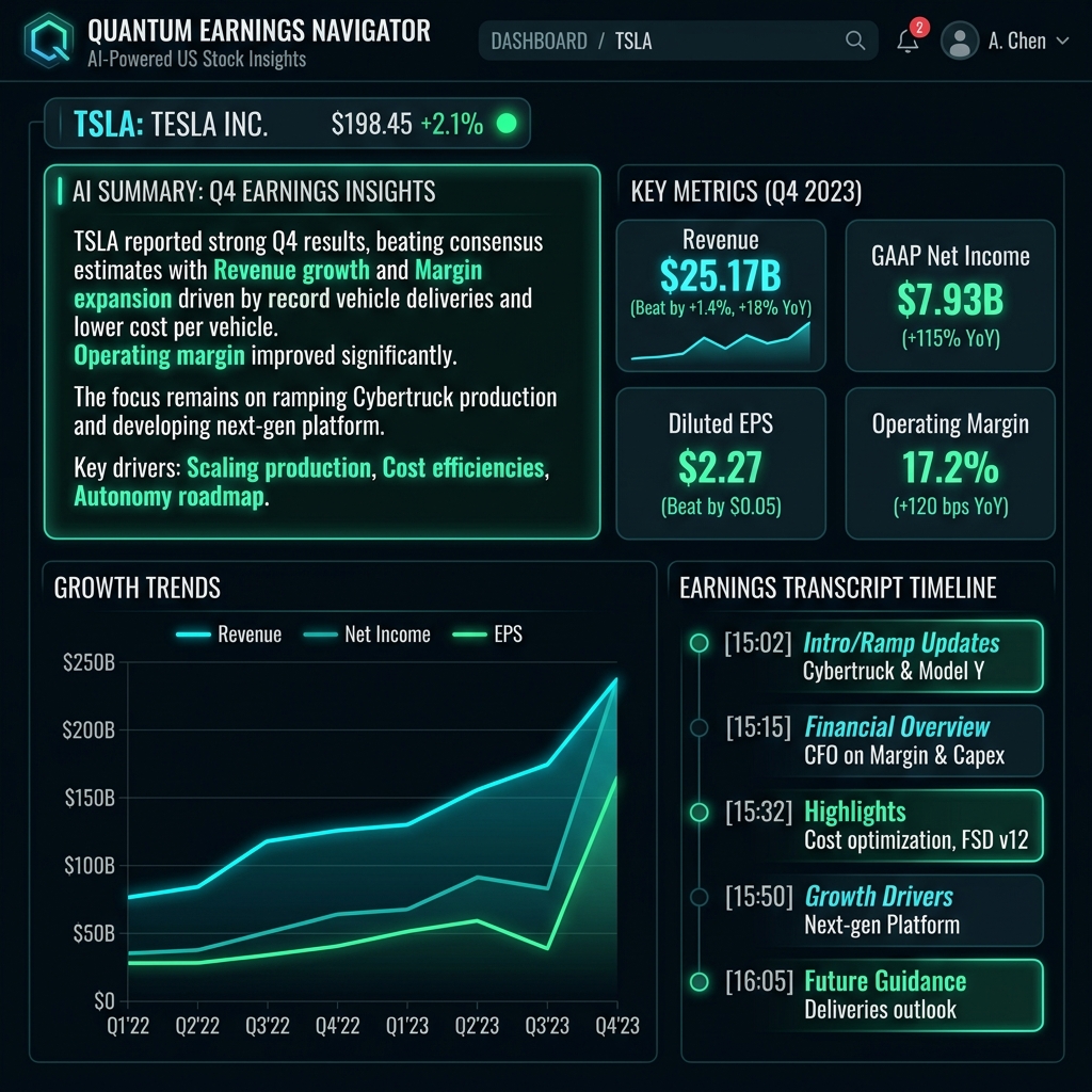 US Stock Earnings AI Analysis